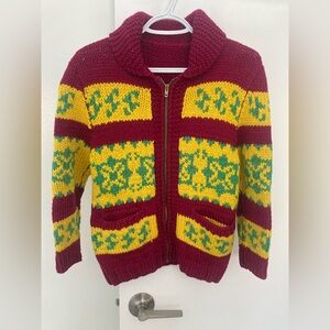 Hand knit wool jacket